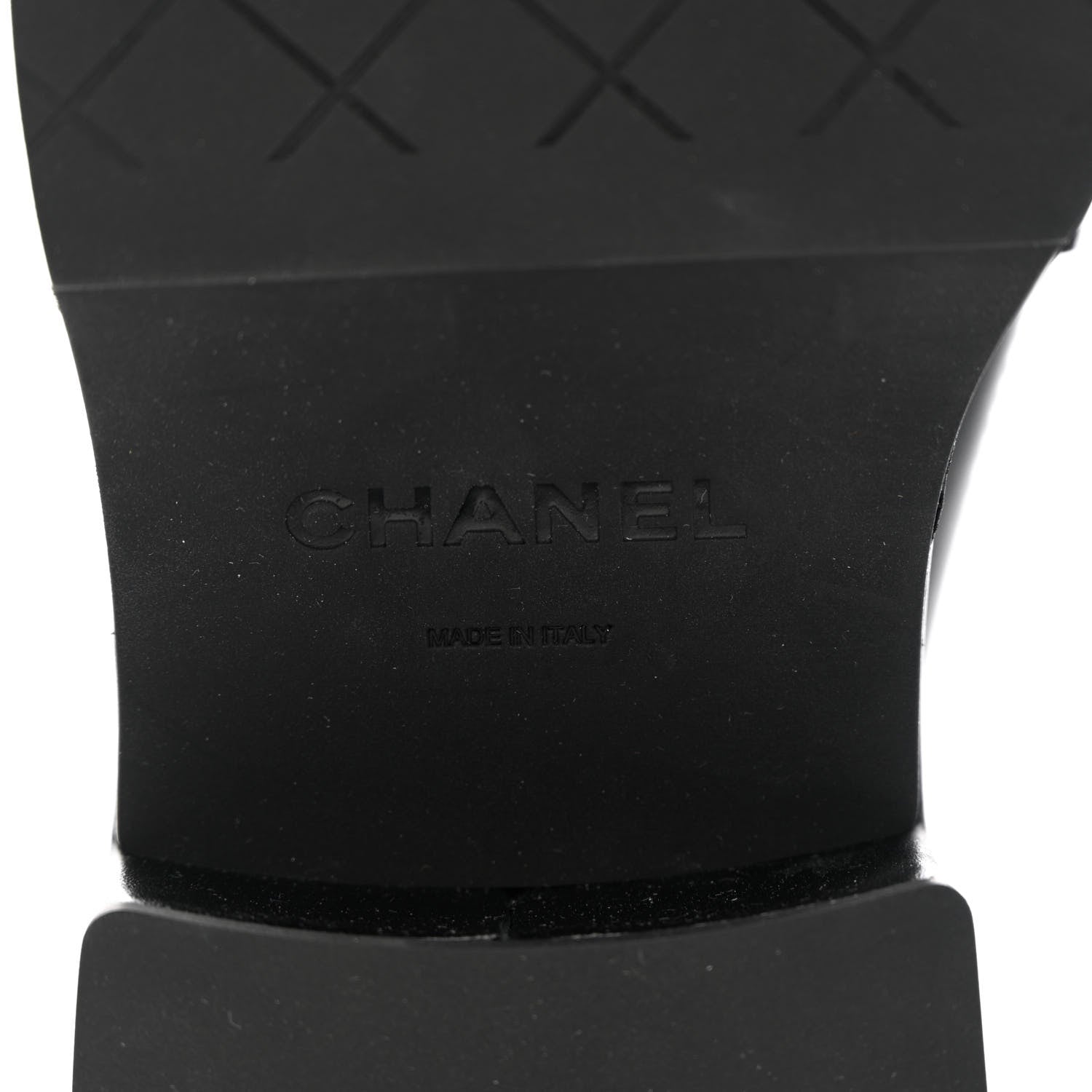 Chanel Calfskin CC Platform Loafers 37 Black 8 of 11