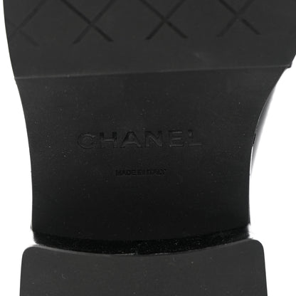 Chanel Calfskin CC Platform Loafers 37 Black 8 of 11