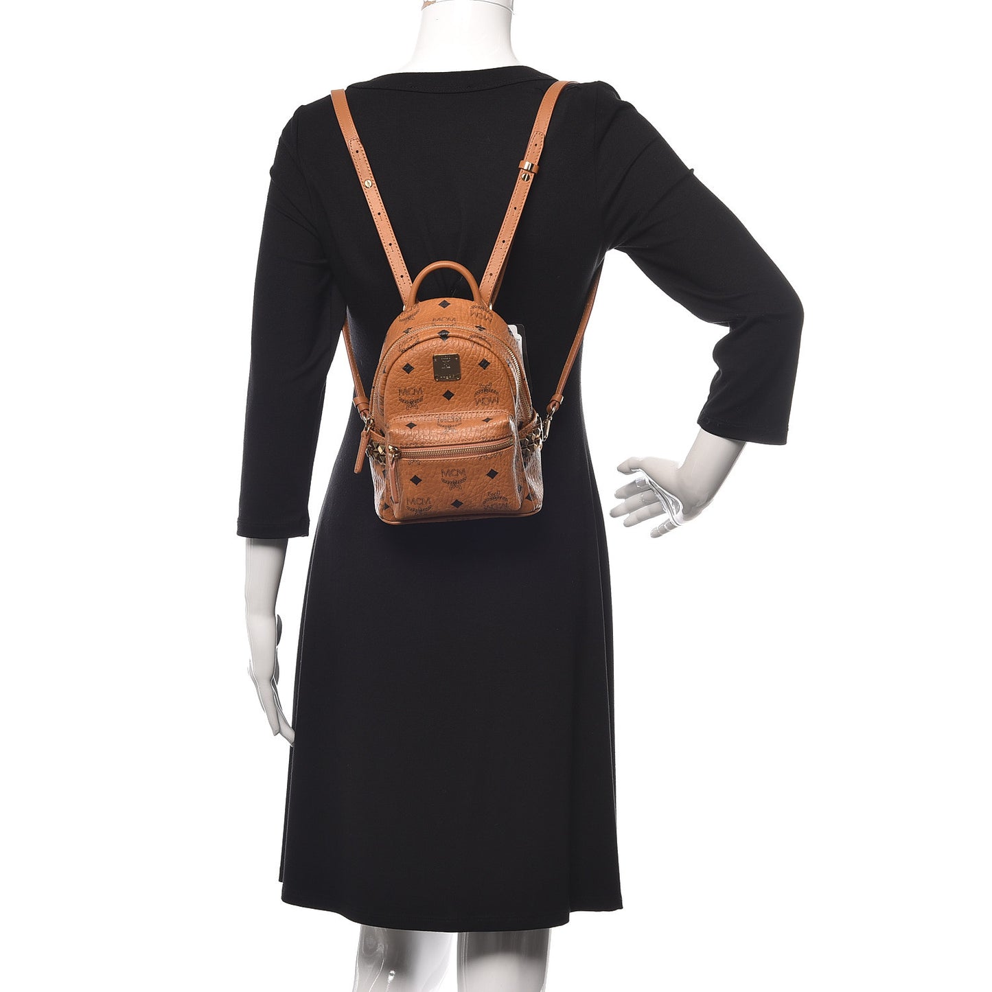 Visetos Side Stud X-Mini Stark Backpack Cognac