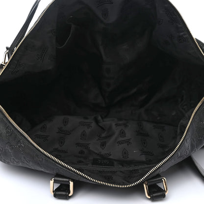 Gucci Guccissima Large Carry On Duffle Black 4 of 5