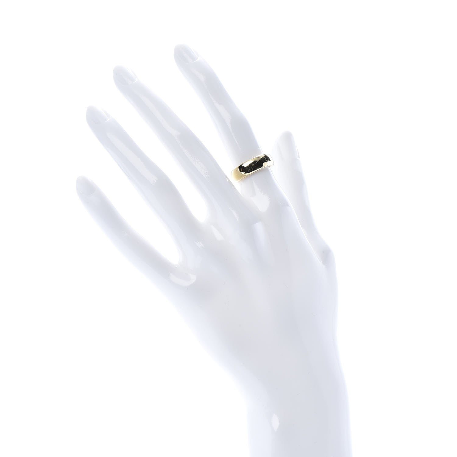 Tiffany 18K Yellow Gold 6mm Classic Wedding Band Ring 49 4.75 2 of 4