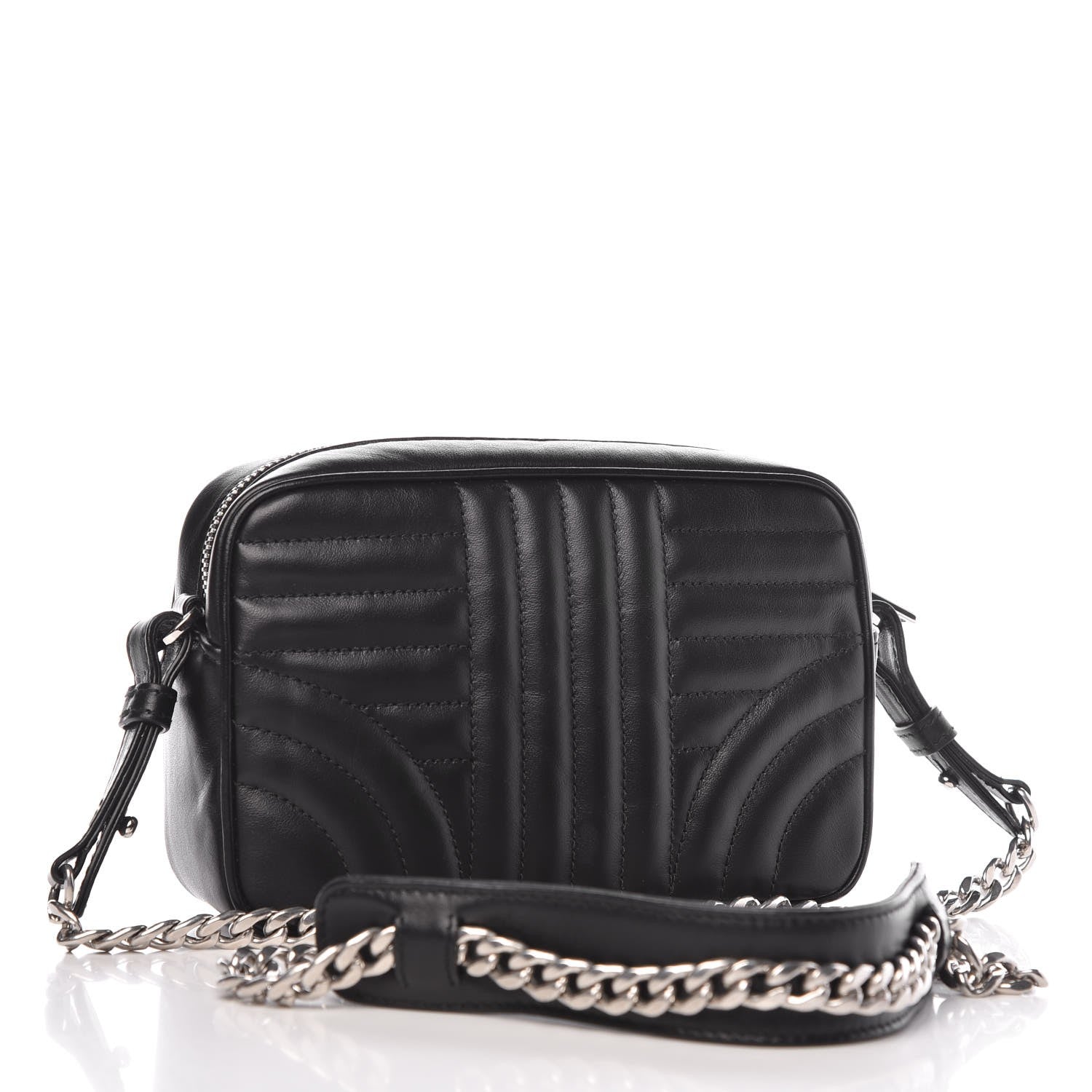 Prada Soft Calfskin Diagramme Crossbody Bag Black 3 of 8