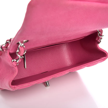 Chanel Iridescent Caviar Quilted Mini Square Flap Hot Pink 6 of 11