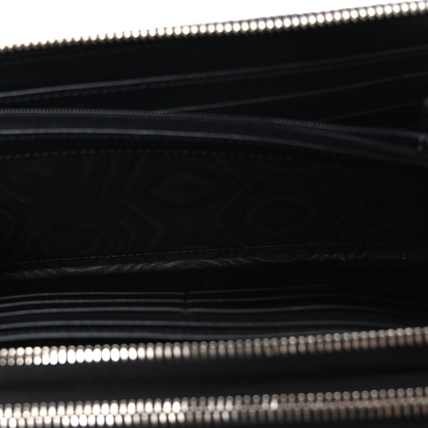 Microguccissima Zip Around Top Handle Travel Wallet Black