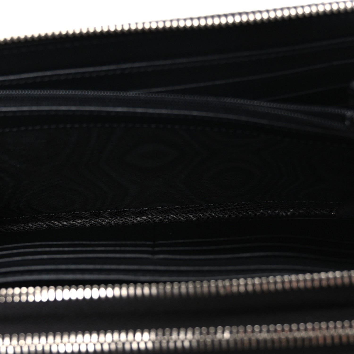 Gucci Microguccissima Zip Around Top Handle Travel Wallet Black 5 of 9