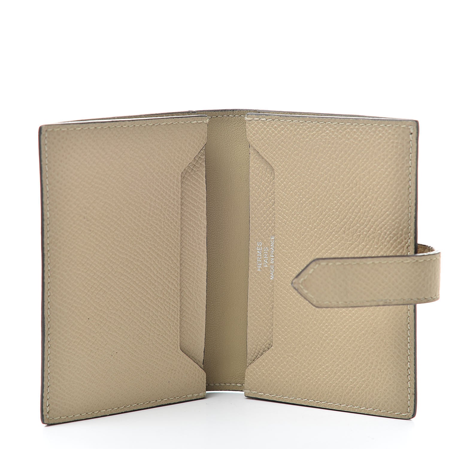 Hermes Epsom Bearn Card Holder Wallet Trench 5 of 11