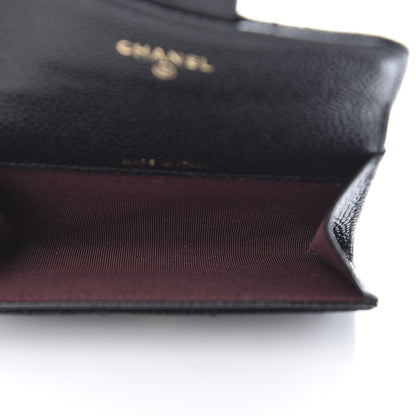 Chanel Caviar Quilted Flap Card Holder Black 5 of 9