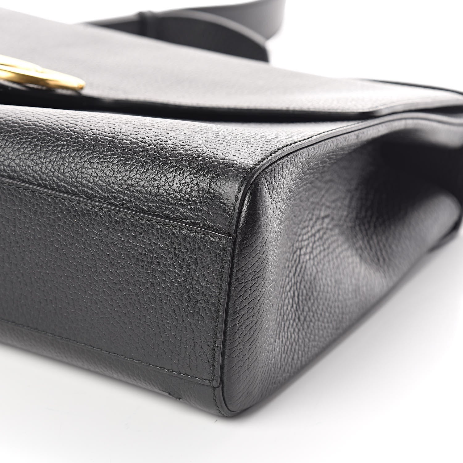 Gucci Calfskin GG Marmont Messenger Bag Black 10 of 17