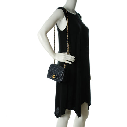Chanel Caviar Quilted Mini Square Flap Navy 2 of 8