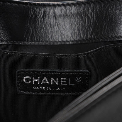 Chanel Calfskin Enchained Medium Boy Flap Black 6 of 10