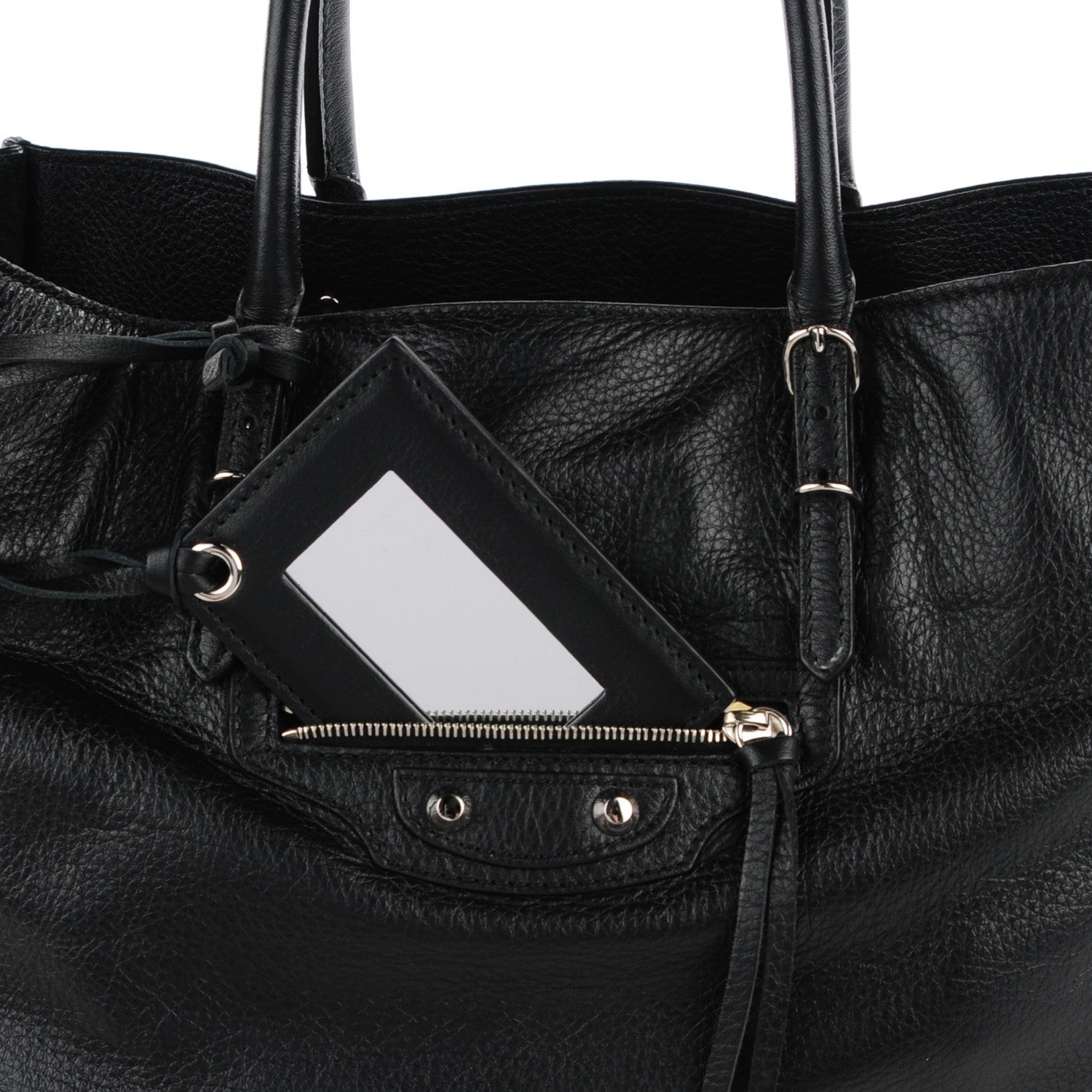 Balenciaga Veau Papier A5 Zip Around Tote Black 8 of 11