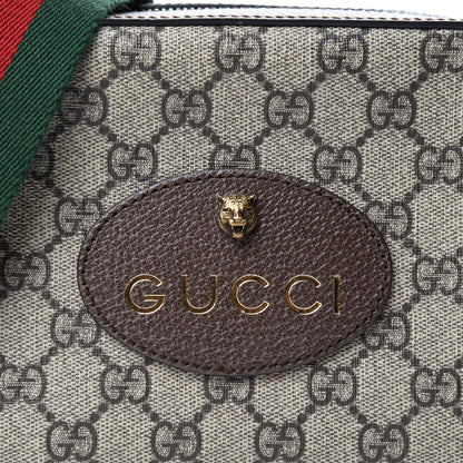 Gucci GG Supreme Monogram Web Neo Vintage Shoulder Bag Beige New Acero Crop 10 of 11