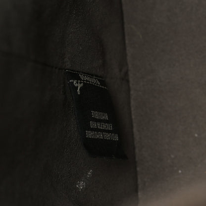 Fendi Glazed Fabric Vitello Grace F is Fendi FF 1974 Stamp Patch Grande Mon Tresor Bucket Bag Mogano Panna Black 6 of 7