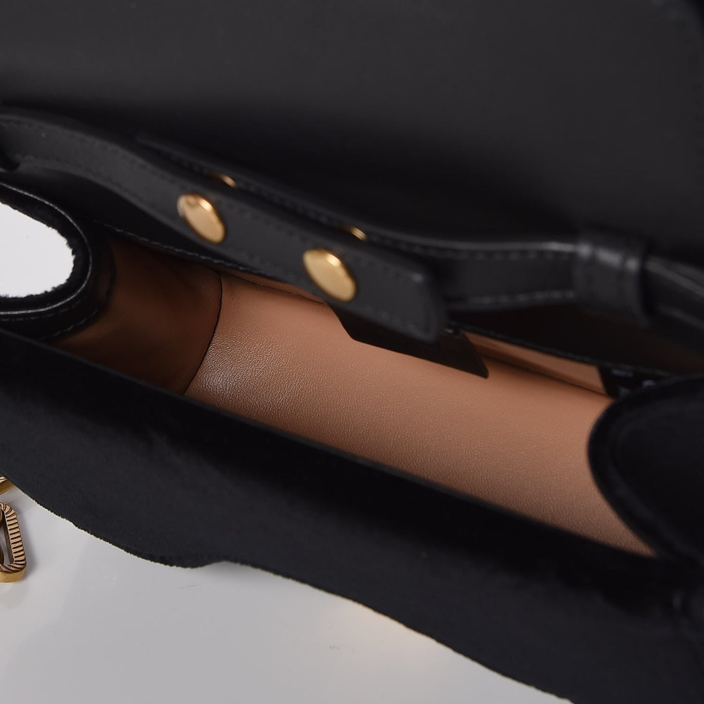 Velvet Crystal Mini Bee Broadway Shoulder Bag Black
