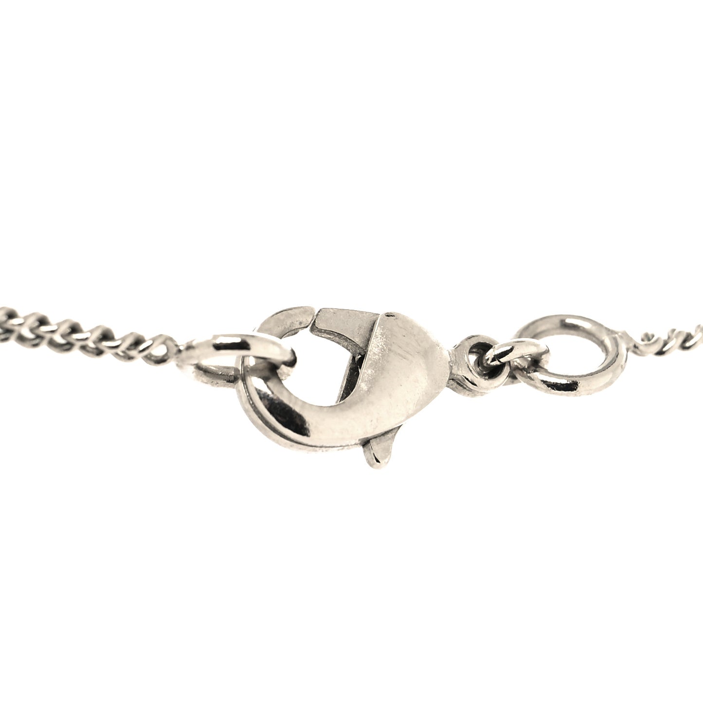 Pearl Flower CC Pendant Necklace Gold