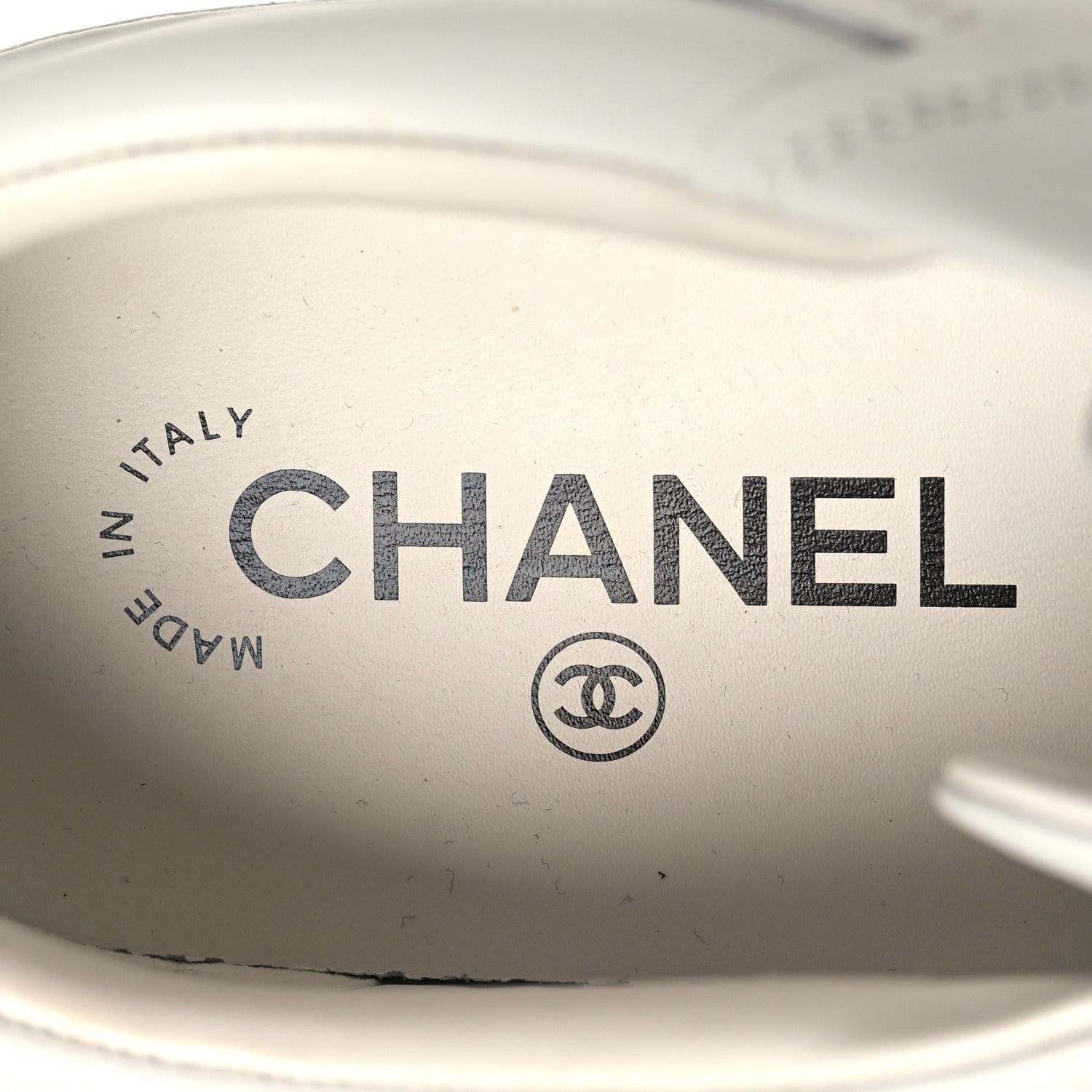 Chanel Calfskin CC Womens Sneakers 36 White Black 9 of 9
