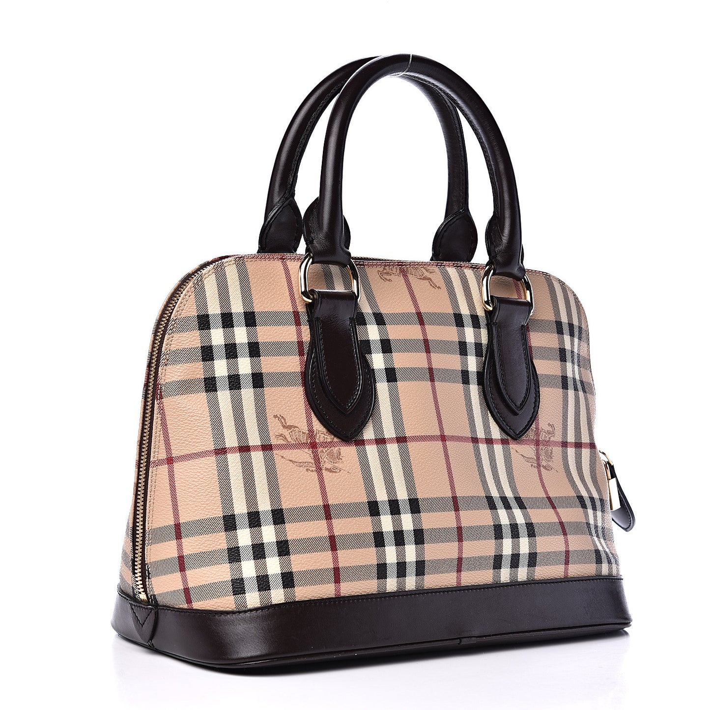 Haymarket Check Tote Chocolate