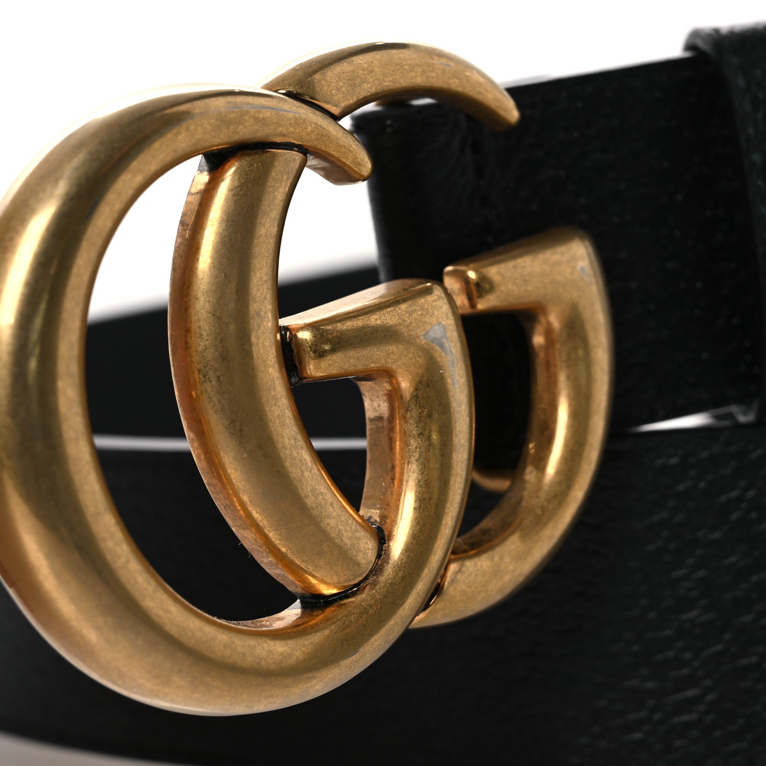 Gucci Textured Calfskin Double G 40mm Belt 80 32 Black 7 of 7