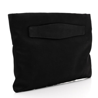 Prada Satin Raso Evening Clutch Black 3 of 10