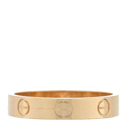 Cartier 18K Yellow Gold 3.5mm LOVE Wedding Band Ring 53 6.5 1 of 5
