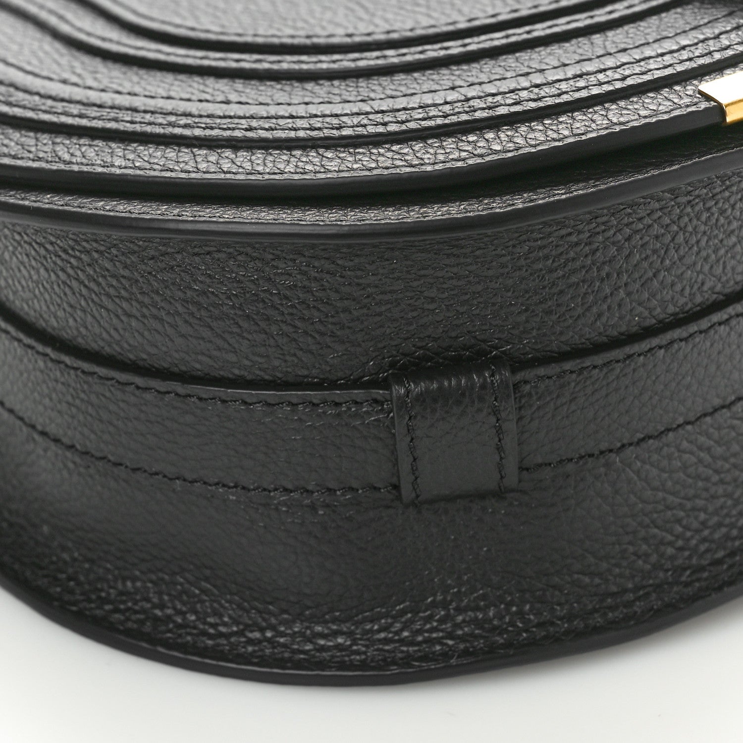 Chloe Calfskin Medium Marcie Round Crossbody Bag Black 9 of 11