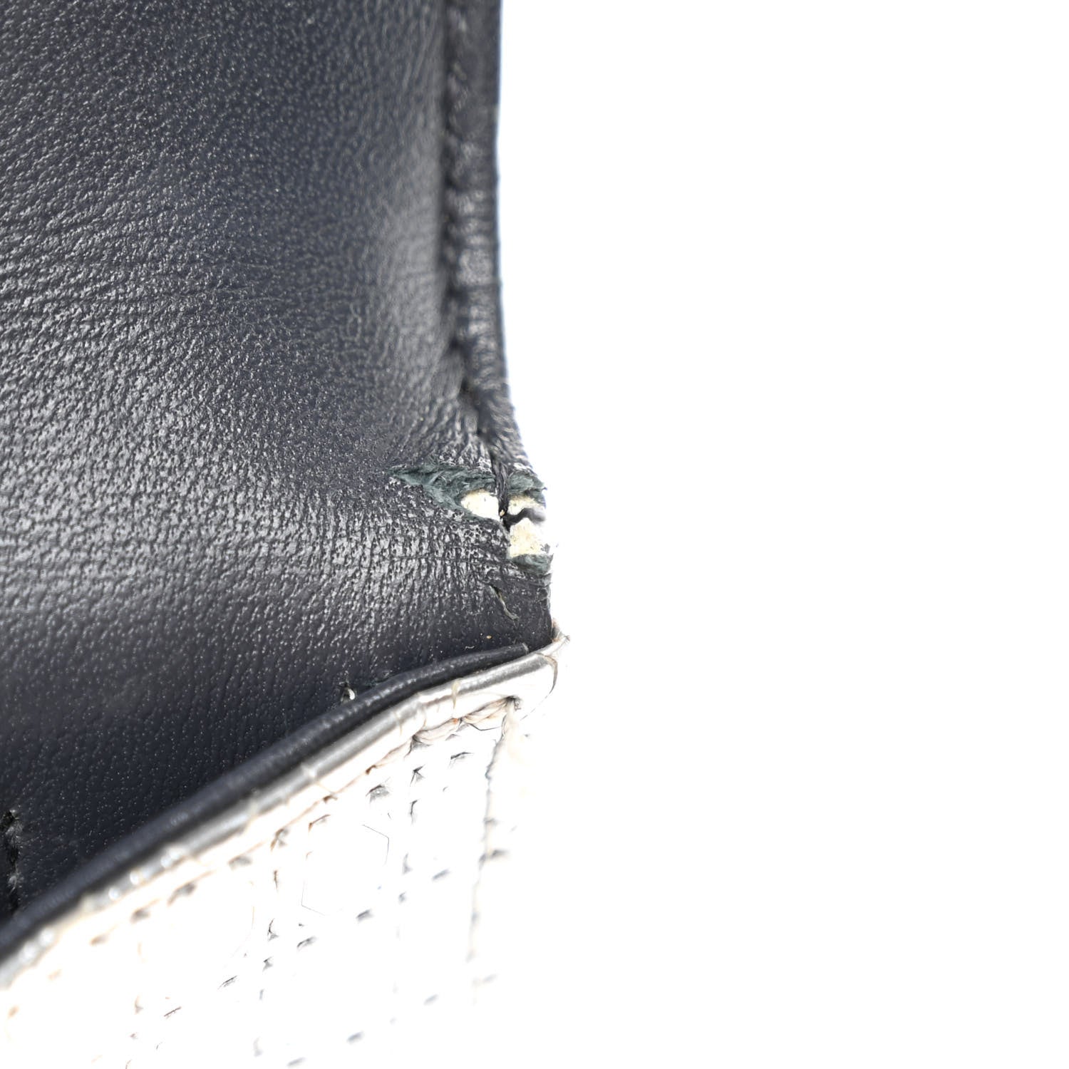 Christian Dior Metallic Patent Micro-Cannage Medium Diorama Flap Bag Silver 10 of 12