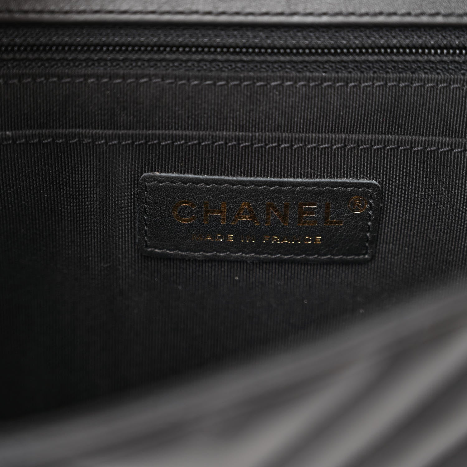 Chanel Calfskin Chevron Quilted Medium Statement Flap Black 6 of 13
