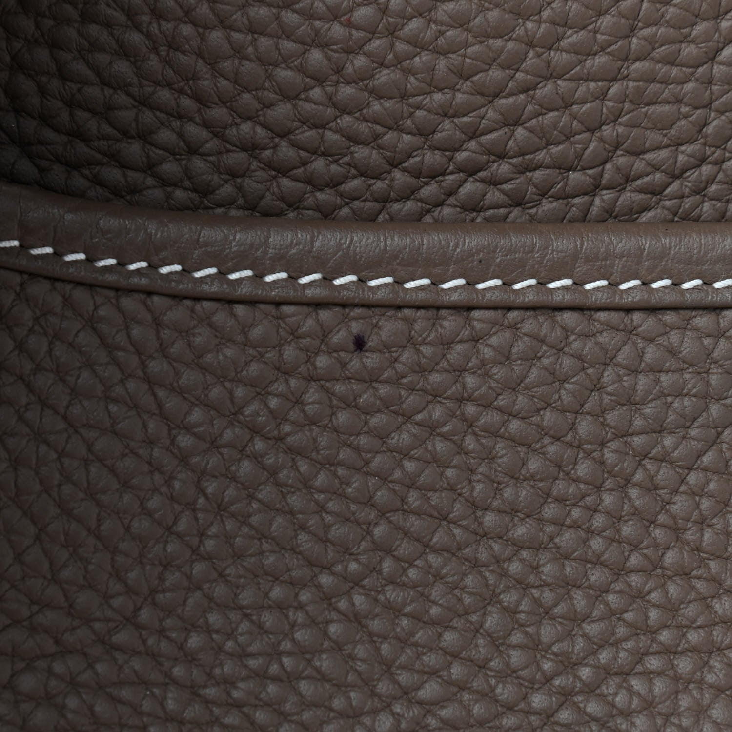 Hermes Taurillon Clemence Evelyne III PM Etoupe 11 of 12