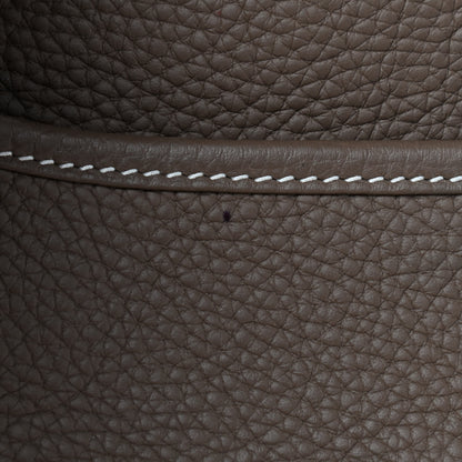 Hermes Taurillon Clemence Evelyne III PM Etoupe 11 of 12