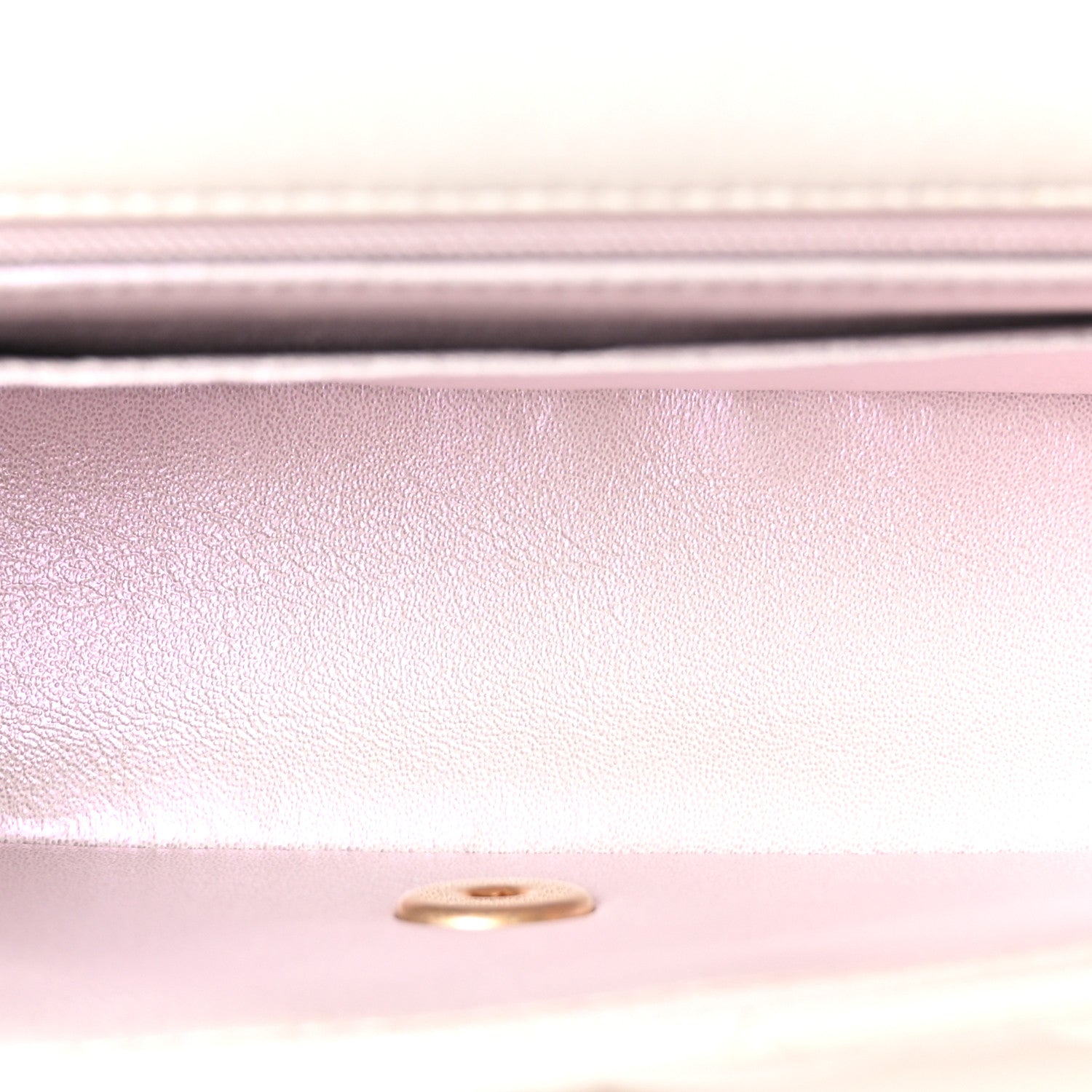 Chanel Iridescent Lambskin Quilted Mini Top Handle Rectangular Flap White 5 of 10