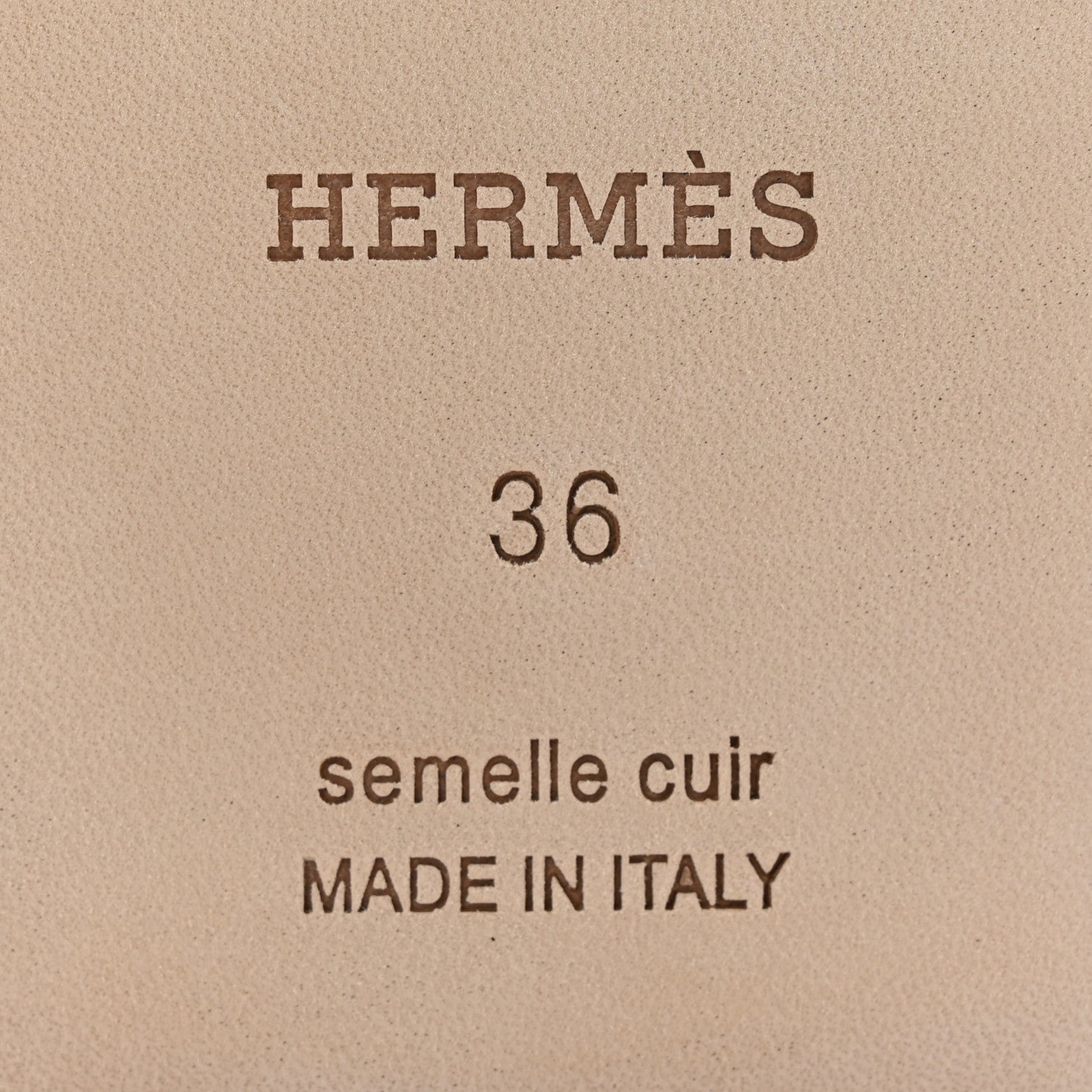 Hermes Epsom Oran Sandals 36 Etoupe 6 of 17