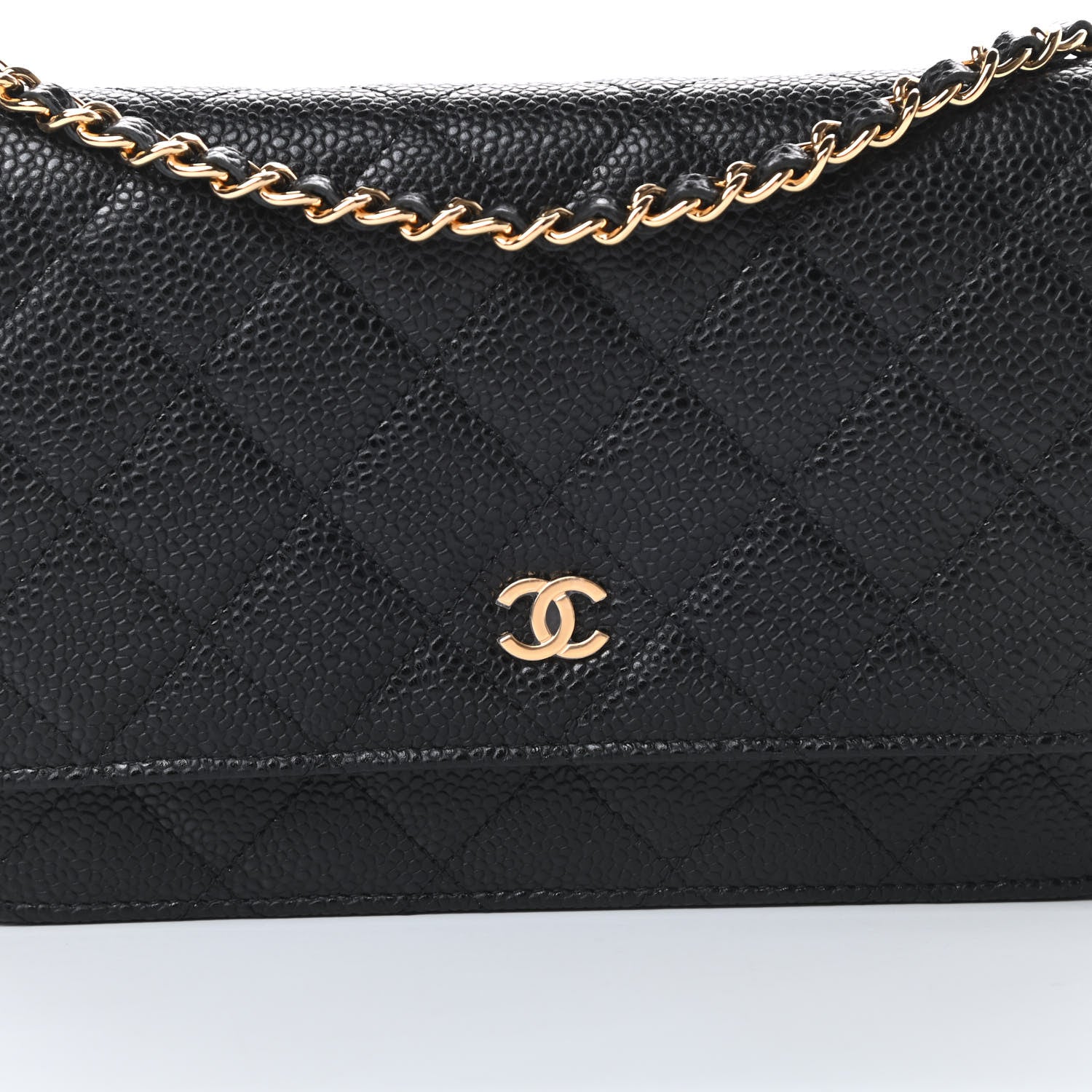 Chanel Caviar Quilted Wallet On Chain WOC Black 9 of 14