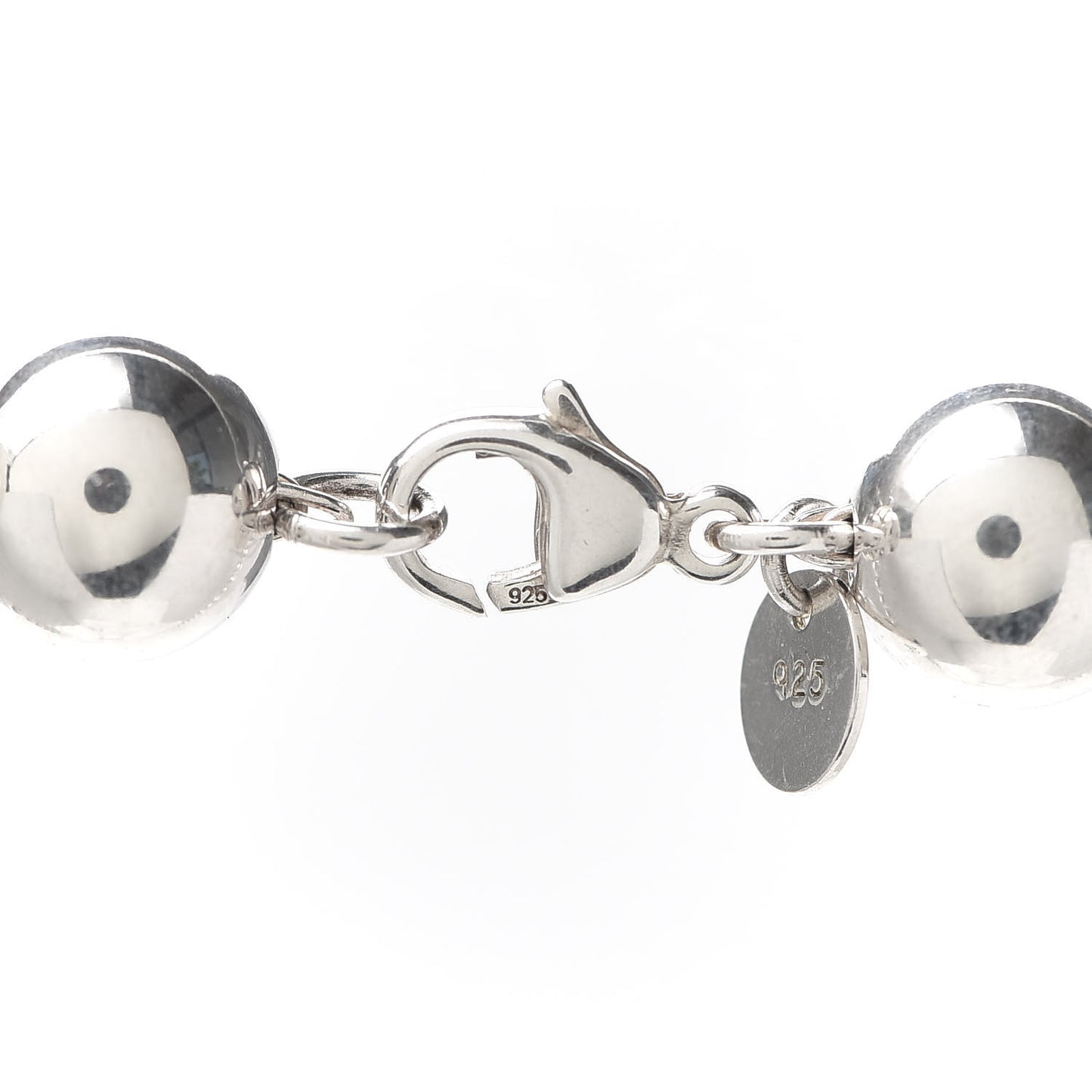 Sterling Silver 10mm HardWear Ball Necklace 36"