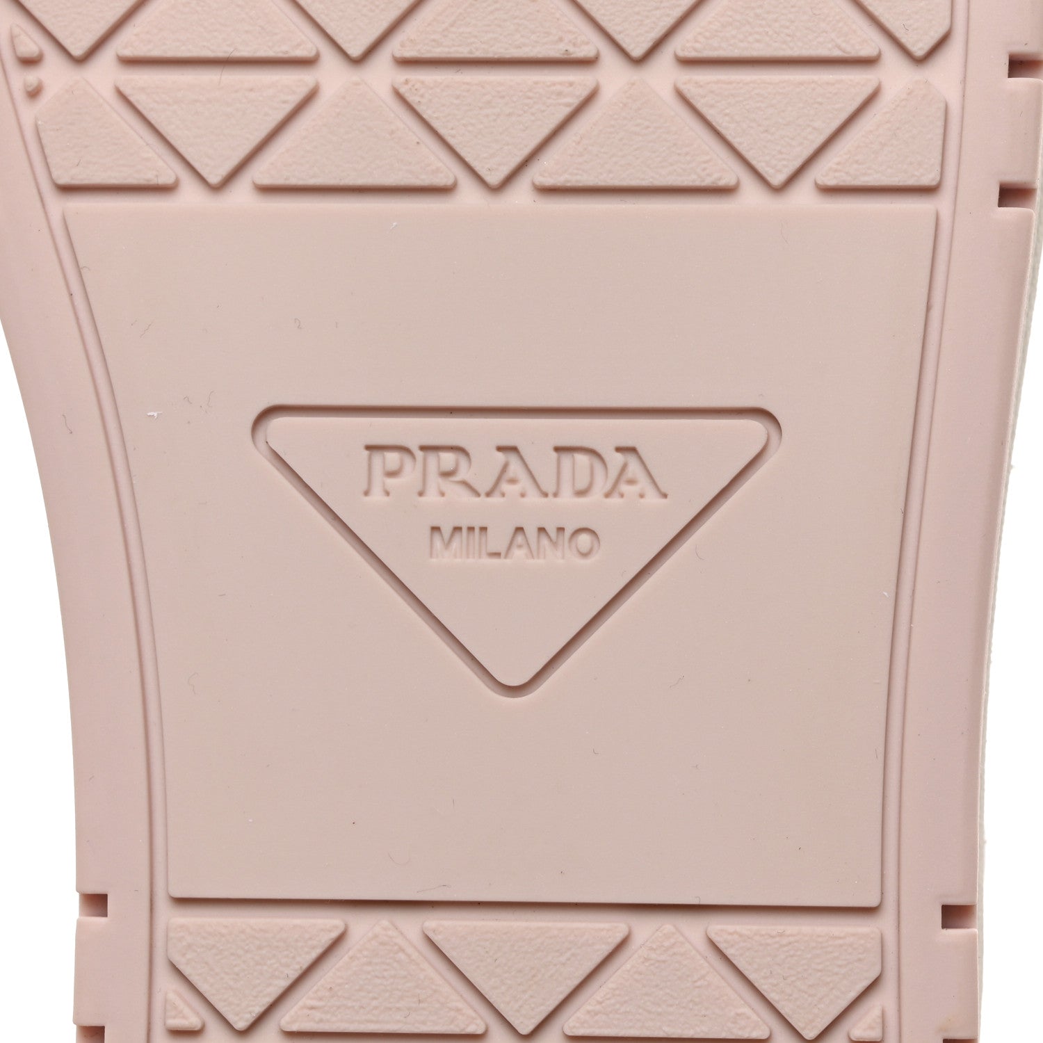 Prada Vitello Sport Spazzolato Rois Triangle Logo Womens Downtown Low Top Sneakers 37 White Alabastro 8 of 8