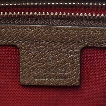 Gucci GG Supreme Monogram Textured Calfskin Square Messenger Bag Beige Ebony New Acero 6 of 11