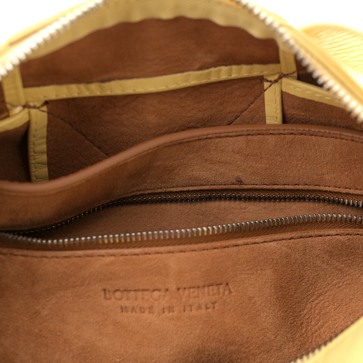 Bottega Veneta Paper Calfskin Maxi Intrecciato Arco Camera Bag Butter 11 of 13