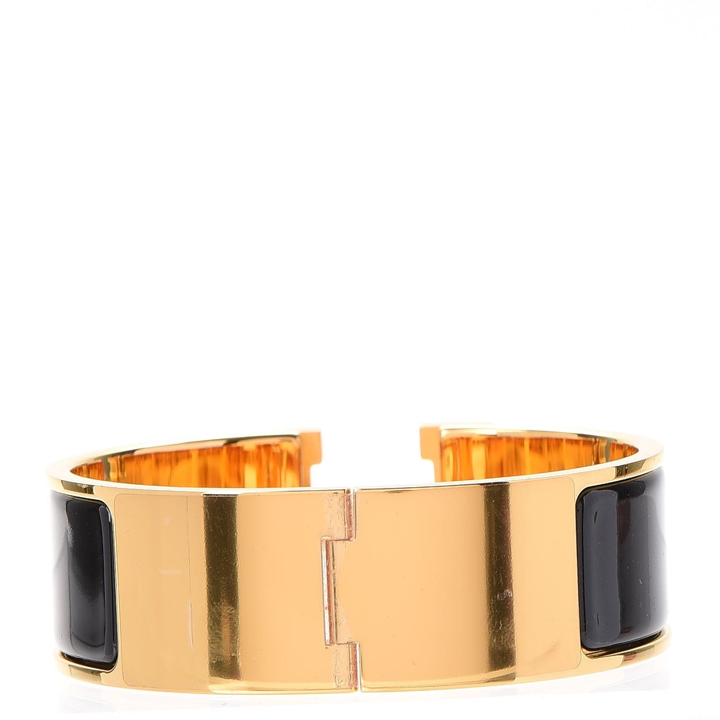 Enamel Wide Clic Clac H Bracelet PM Black