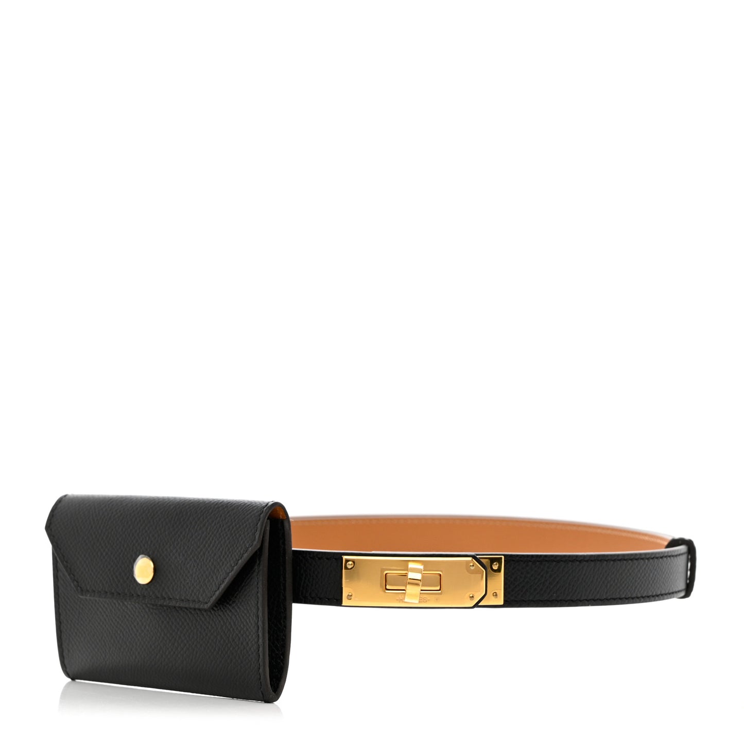 Epsom Kelly Pocket Belt Black