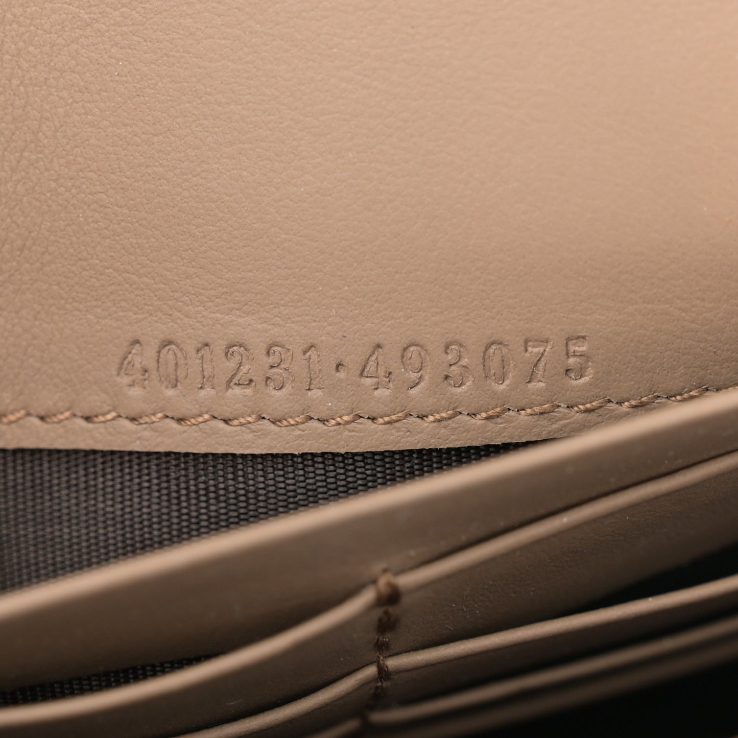 GG Supreme Monogram Mini Dionysus Chain Wallet Beige Taupe