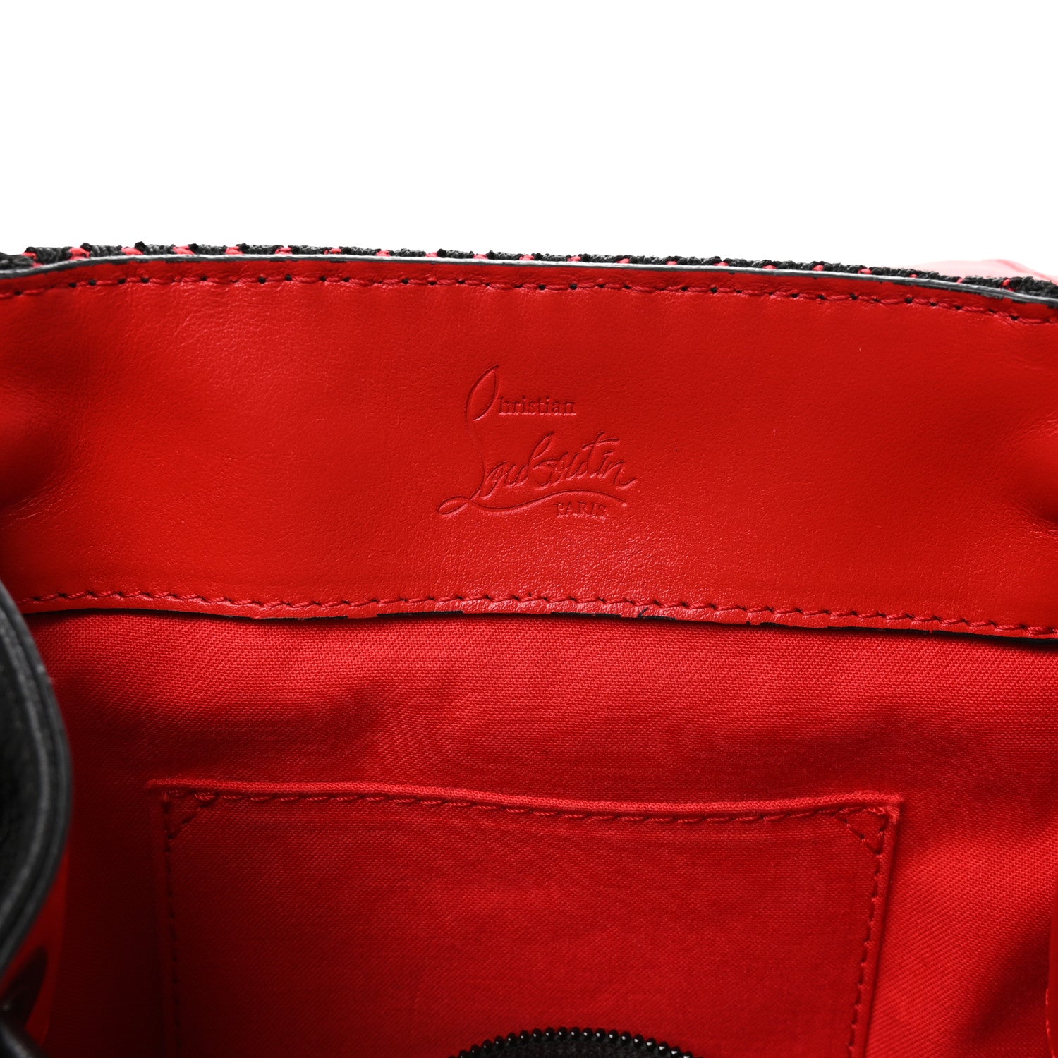 Christian Louboutin Calfskin Spiked Small Explorafunk Backpack Black 5 of 9