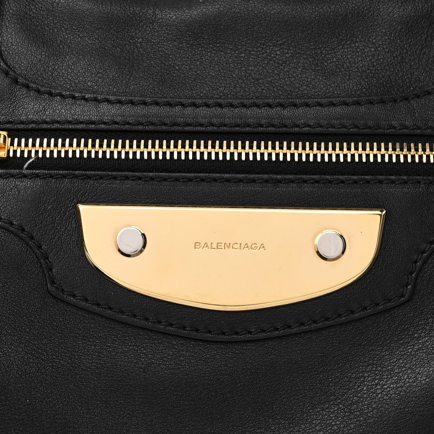 Veau Amp Plate Gold Hardware City Black