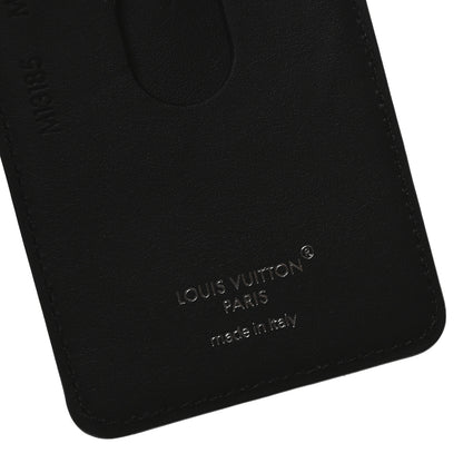 Louis Vuitton Monogram Macassar Magnetic Card Holder Black 5 of 6