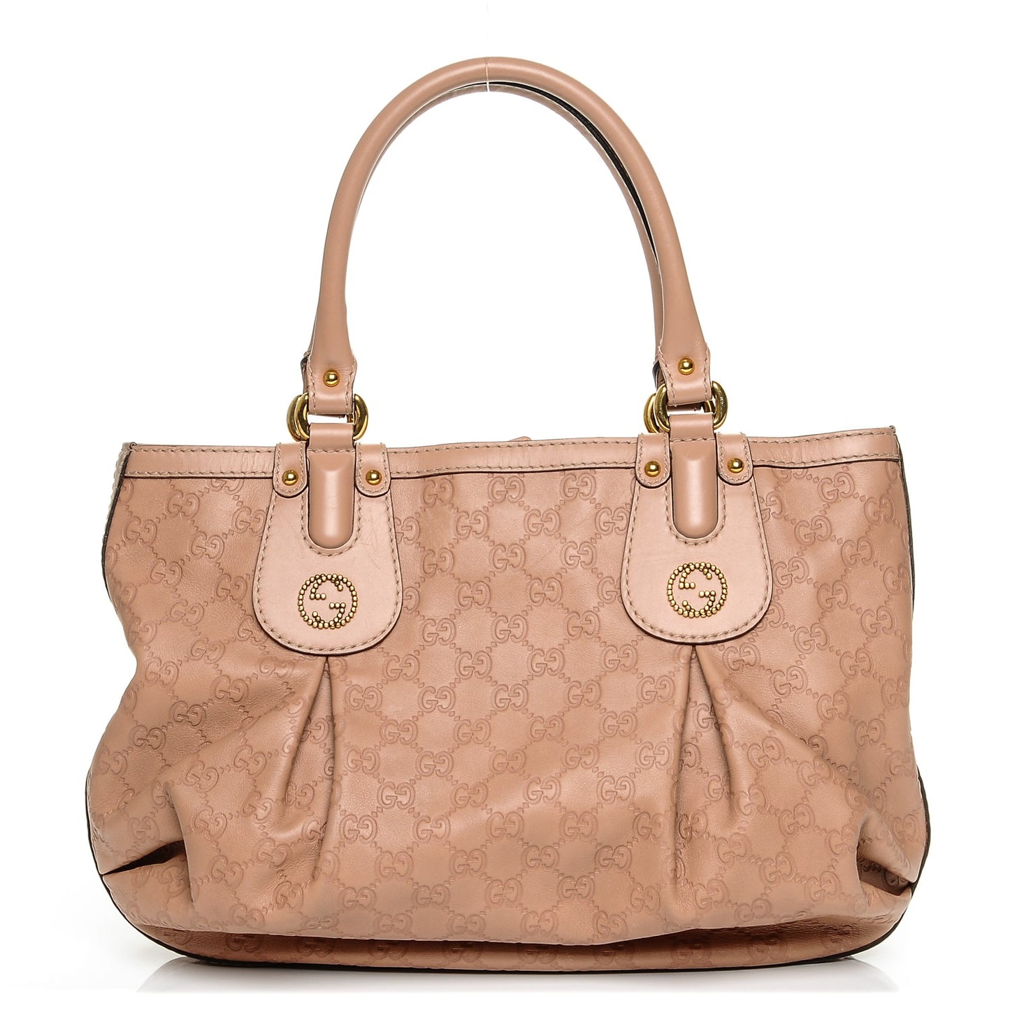 Guccissima Medium Scarlett Stud Tote Dusty Rose
