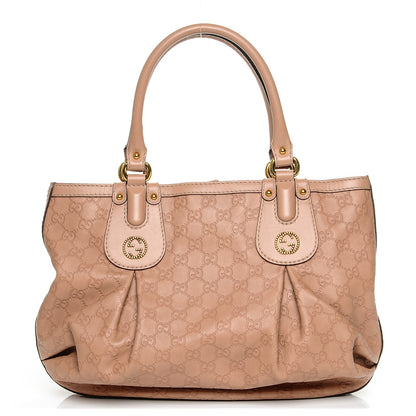 Gucci Guccissima Medium Scarlett Stud Tote Dusty Rose 1 of 6