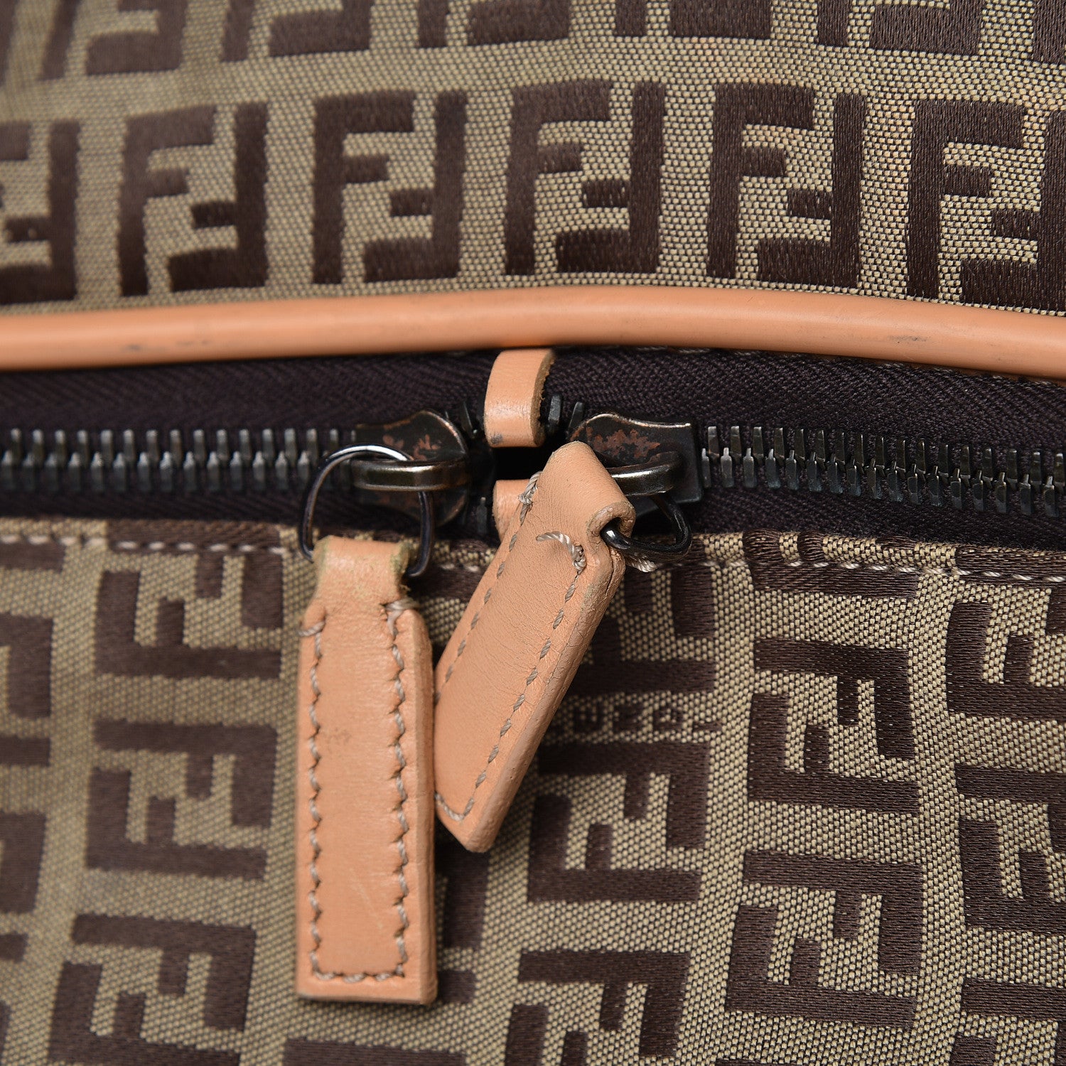Fendi Zucchino Large Travel Bag Tan 21 of 21