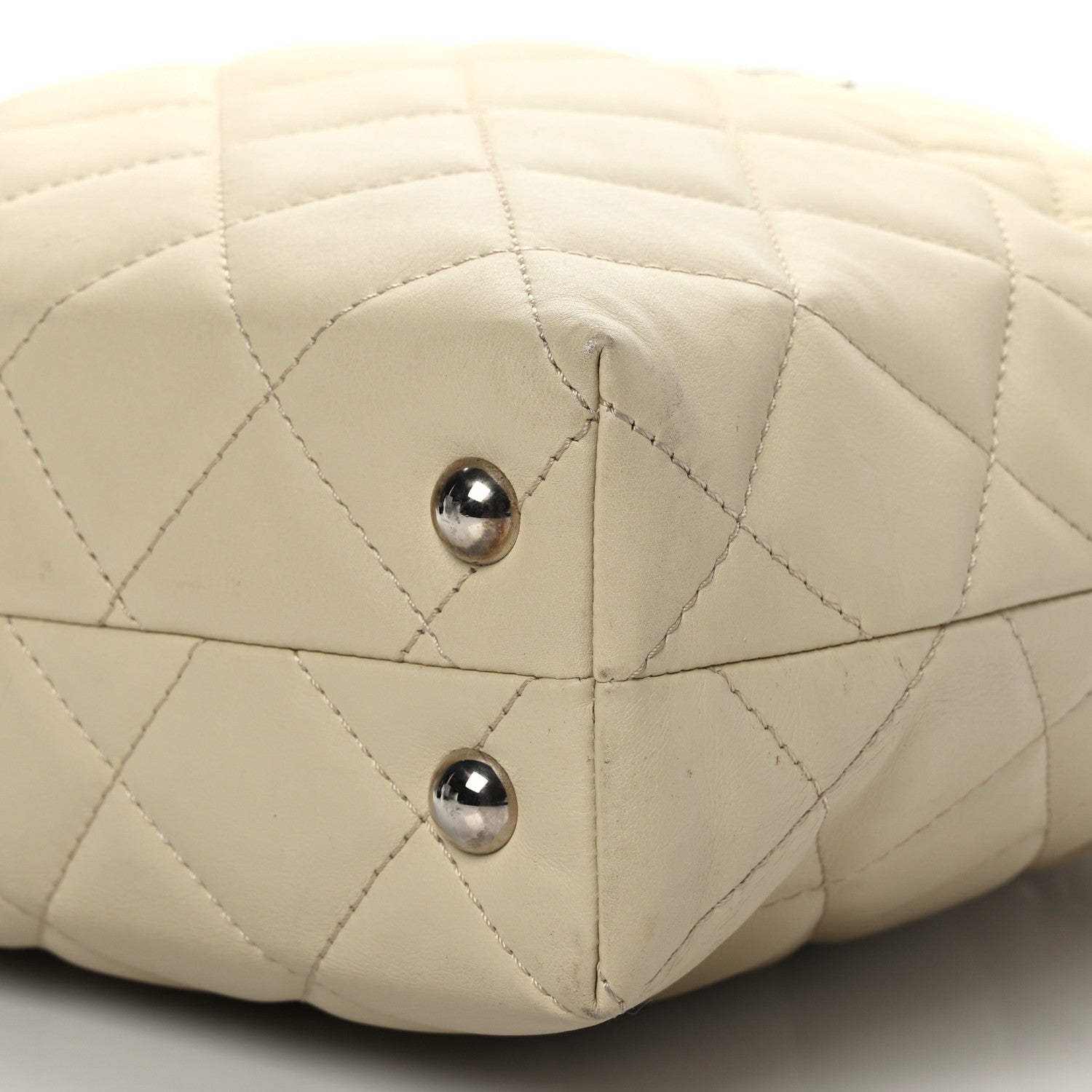 Chanel Calfskin Quilted In the Business North South Tote Ivory 9 of 9