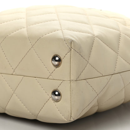 Chanel Calfskin Quilted In the Business North South Tote Ivory 9 of 9