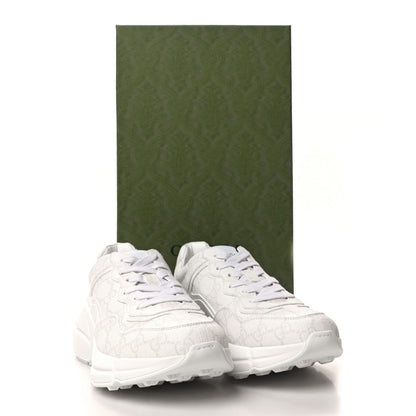 Gucci GG Supreme Monogram Womens Rhyton Sneakers 36.5 White 9 of 9