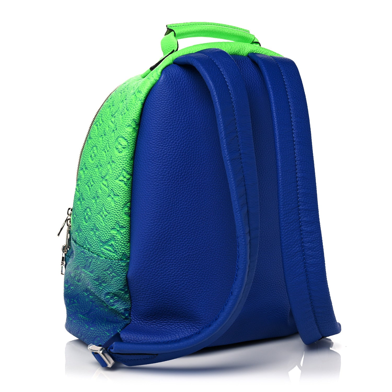 Louis Vuitton Taurillon Illusion Multipockets Backpack Bleu Vert 3 of 9