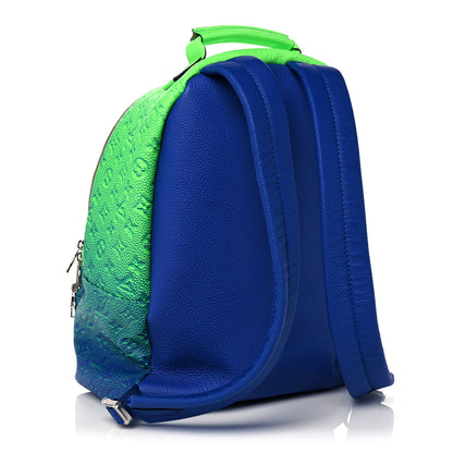 Louis Vuitton Taurillon Illusion Multipockets Backpack Bleu Vert 3 of 9